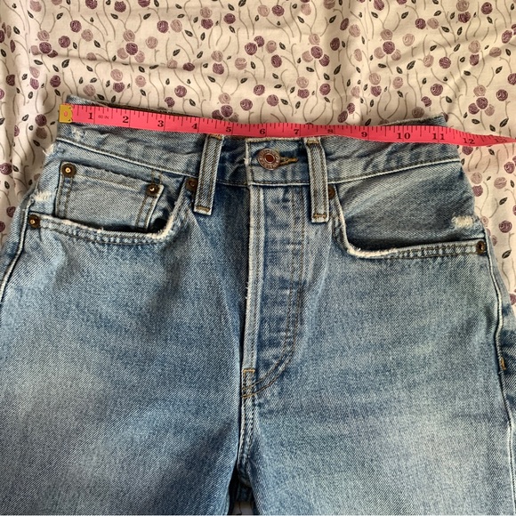 RE/DONE Originals 70s Stove Pipe Jeans size 24 - Picture 5 of 14